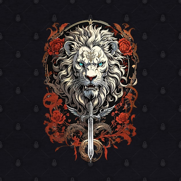 Lion's Head Coat of Arms design by Neon City Bazaar